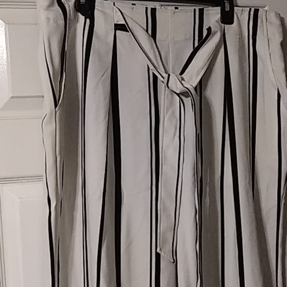 Black and White Trousers